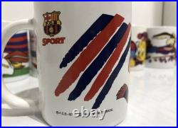 Vintage 1997 Looney Tunes x Barcelona FC Warner Bros Mugs x 9 RARE Taz Bugs