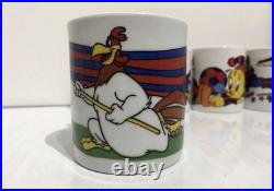 Vintage 1997 Looney Tunes x Barcelona FC Warner Bros Mugs x 9 RARE Taz Bugs