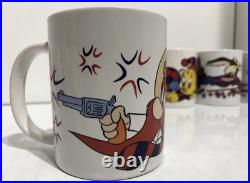 Vintage 1997 Looney Tunes x Barcelona FC Warner Bros Mugs x 9 RARE Taz Bugs