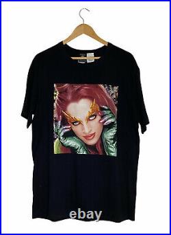 Vintage 1997 Poison Ivy Uma Thurman Batman And Robin Movie Shirt Size L Rare