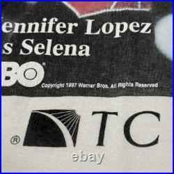 Vintage 1997 Selena Jennifer Lopez HBO Movie Promo Warner Bros T Shirt XL Rare