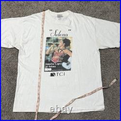 Vintage 1997 Selena Jennifer Lopez HBO Movie Promo Warner Bros T Shirt XL Rare