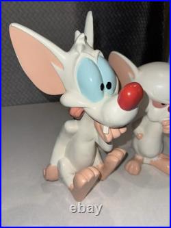 Vintage 1997 Warner Bros Collectables Statues Figures Pinky & The Brain RARE