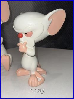 Vintage 1997 Warner Bros Collectables Statues Figures Pinky & The Brain RARE