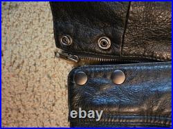 Vintage 1998 Warner Bros Leather Bomber Jacket Looney Tunes Size Med Rare