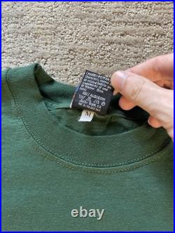 Vintage 2001 Harry Potter Book Art Warner Bros Dark Green Rare European T-shirt