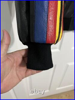 Vintage 2003 DC COMIC Superman 100% REAL Leather Jacket Size M WARNER BROS RARE Vintage 2003 DC COMIC Superman 100% REAL Leather Jacket Size M WARNER BROS RARE