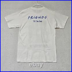 Vintage 2004 Warner Bros NBC Friends Tv Show Cast Crew Tee Shirt Size Large Rare