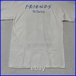 Vintage 2004 Warner Bros NBC Friends Tv Show Cast Crew Tee Shirt Size Large Rare