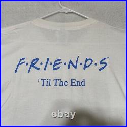 Vintage 2004 Warner Bros NBC Friends Tv Show Cast Crew Tee Shirt Size Large Rare