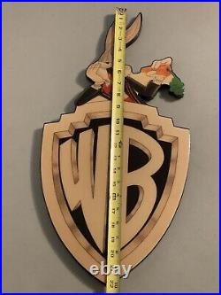 Vintage 90s Bugs Bunny Warner Brothers Sign Wall Art by Gallery 92 VERY RARE