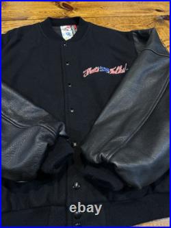 Vintage 90s Warner Bros 50th Tony Guetta Bugs Bunny Varsity Leather Jacket Rare Vintage 90s Warner Bros 50th Tony Guetta Bugs Bunny Varsity Leather Jacket Rare