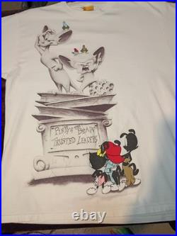 Vintage Animaniacs Pinky & The Brain Shirt Mens Size XL Warner Bros 1994 Rare