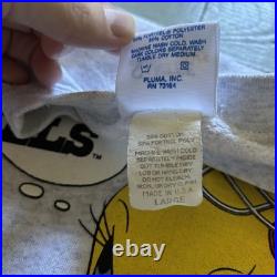 Vintage Buffalo Bills Sweatshirt Looney Tunes Warner Bros 1993 Mens Size L Rare