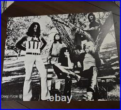 Vintage Deep Purple Warner Bros Promo Poster Early 70s Hard Rock Rare