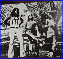 Vintage Deep Purple Warner Bros Promo Poster Early 70s Hard Rock Rare