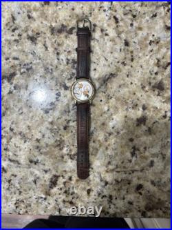 Vintage Extremely Rare Daffy And Bugs Bunny Dual Time Watch Warner Bros WBSS