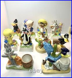 Vintage Looney Tunes Ceramic Figurines Lot Warner Bros Rare