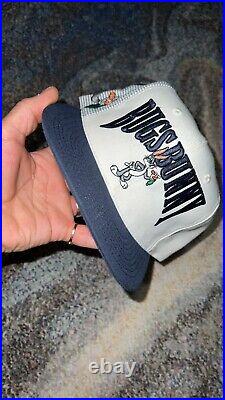 Vintage Looney Tunes Laser SnapBack Bugs Bunny 90s Rare Warner Brothers Studio