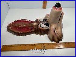 Vintage Looney Tunes Wile E. Coyote Wall Plaque Bai-dotta Amazing Rare 1986