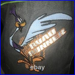 Vintage Looney Tunes embroidered Bomber jacket Size XL JH Design Rare