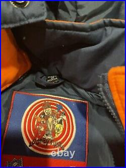 Vintage NFL Chicago Bears Looney Tunes Taz Jacket L RARE Warner Bros 90s Men L