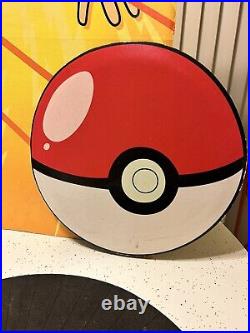 Vintage Pokemon Ash 2-D store Window display Warner Bros Store 1999 Rare 36x28