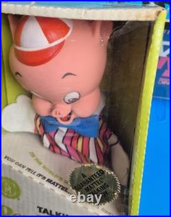 Vintage Porky Pig 1964 Mattel Hand Puppet Warner Bros New Factory Sealed Rare