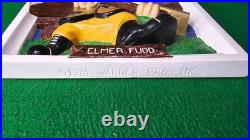 Vintage RARE 1975 Warner Bros Inc. Elmer Fudd Ceramic Wall Art Plaque