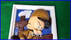 Vintage RARE 1975 Warner Bros Inc. Elmer Fudd Ceramic Wall Art Plaque