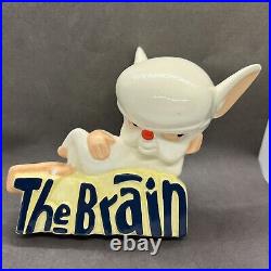 Vintage RARE Animaniacs Pinky & The Brain Ceramic Figurine 1994 Warner Bros