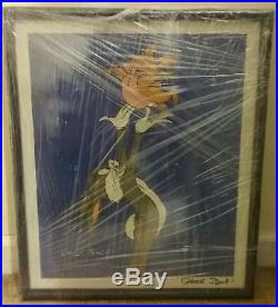 Vintage RARE Bugs Bunny Painting Lithograph Print Gallery RENUMBERED Chuck Jones