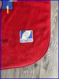 Vintage RARE Novatex Warner Bros Looney Tunes Tweety Bird Plush Blanket Twin Bed