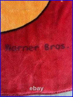 Vintage RARE Novatex Warner Bros Looney Tunes Tweety Bird Plush Blanket Twin Bed