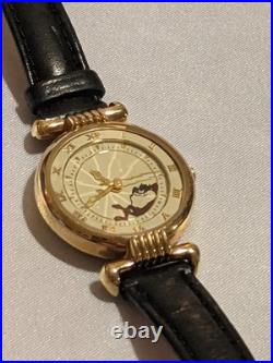 Vintage RARE Warner Bros Fossil Watch Tasmanian Devil TAZ Beveled Crystal EUC