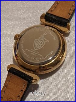 Vintage RARE Warner Bros Fossil Watch Tasmanian Devil TAZ Beveled Crystal EUC