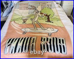 Vintage Rare 1986 Bugs Bunny Blanket Warner Bros Excellent