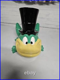 Vintage Rare 1998 Warner Bros. Studio Store Michigan J. Frog Cookie Jar