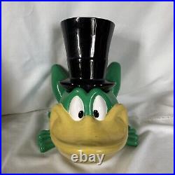Vintage Rare 1998 Warner Bros. Studio Store Michigan J. Frog Cookie Jar 1998