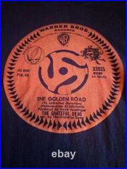 Vintage Rare Grateful Dead The Golden Road Warner Bros Men's Large Black T-shirt