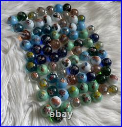 Vintage Rare Looney Tunes Marbles Set of 84 Pieces, Warner Bros 2.5cm Bugs Bunny