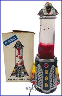 Vintage Rare Marvin The Martian Lunar Lava Lamp Warner Bros Original Box Tested Vintage Rare Marvin The Martian Lunar Lava Lamp Warner Bros Original Box Tested