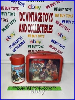 Vintage Rare Red 1985 Warner BrosThe Goonies Plastic Aladdin Lunchbox &Thermos Vintage Rare Red 1985 Warner BrosThe Goonies Plastic Aladdin Lunchbox &Thermos