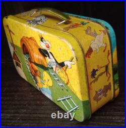 Vintage & Rare Tin Lunchbox Argentina Sylvester Tweety Bugs Bunny Warner Bros