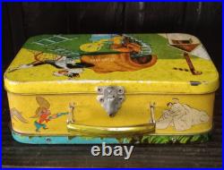 Vintage & Rare Tin Lunchbox Argentina Sylvester Tweety Bugs Bunny Warner Bros