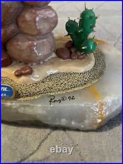 Vintage Ron Lee Warner Brothers Marble Wile E Coyote Roadrunner Marble RARE
