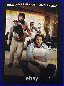 Vintage The Hangover T-shirt Movie Promo Sz Large 2009 TV Vegas Warner Bros RARE