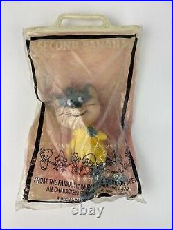 Vintage Warner Bros Looney Tunes Dakin Second Banana Rubber Toy WithTAG & BAG RARE