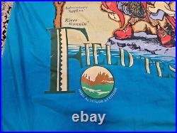 Vintage Warner Bros Looney Tunes Yosemite Sam 1994 Blue T Shirt L, Rare