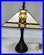 Vintage_Warner_Bros_Sylvester_Tweety_Bird_Looney_Tunes_Stained_Glass_Lamp_Rare_01_sw